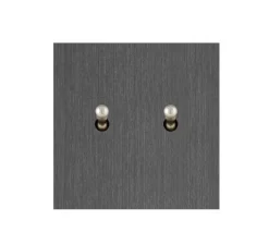 Interrupteur*6ixtes Interrupteur, Allure, Simple, Canon de fusil, Simple-allumage x1,Poussoir x1, Nickel, L8cm, H8cm -