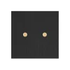 Interrupteur*6ixtes Interrupteur, Allure Touch, Simple, Noir brossé, Poussoir x2, Laiton, L8cm, H8cm -