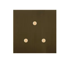 Interrupteur*6ixtes Interrupteur, Allure Touch, Simple, Bronze, Poussoir x3, Laiton, L8cm, H8cm -