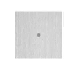 Interrupteur, Allure Touch, Simple, Aluminium brossé, Poussoir x1, Nickel, L8cm, H8cm - 6ixtes