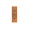 Interrupteur*Modelec Interrupteur avec gravure, Confidence, Etroit long, Vieux bronze, Va-et-vient x2 et Poussoir x1, Laiton, L4cm, H12,5cm -