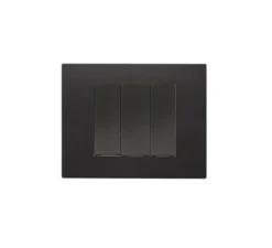 Interrupteur*Vimar Interrupteur avec Led, Linea, Simple, Noir, Poussoir x3, Noir, L14cm, H9cm -