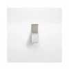 Interrupteur, Bridge, Simple, Blanc mat, Va-et-vient, Nickel, L9cm, H9cm - Font Barcelona