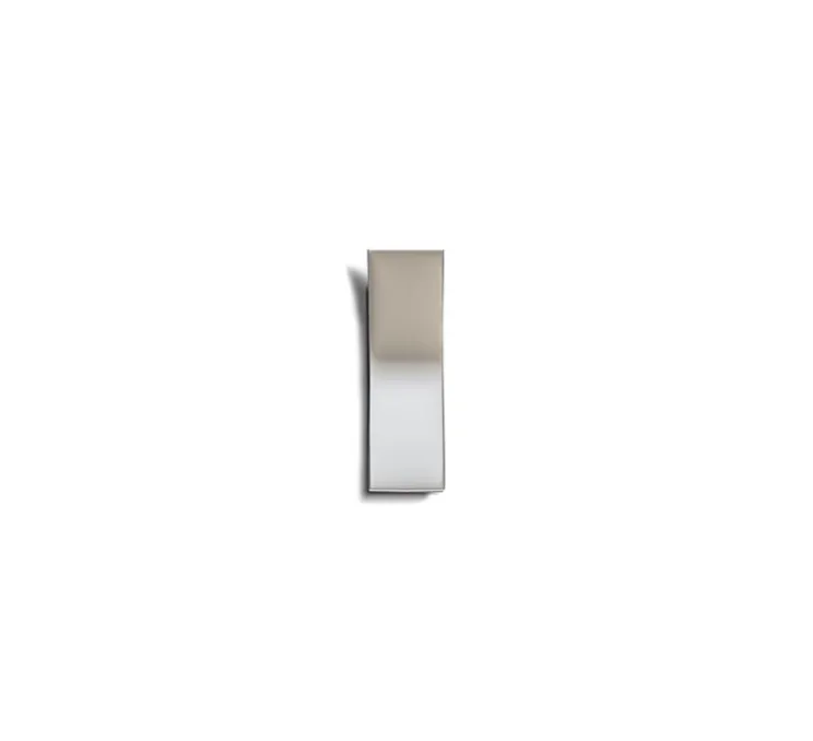 Interrupteur, Bridge, Simple, Blanc mat, Va-et-vient, Nickel, L9cm, H9cm - Font Barcelona