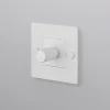 Interrupteur*Buster & Punch Interrupteur, Buster, Simple, Blanc, Variateur 250W LED x1, Blanc, L8,8cm, H8,8cm -