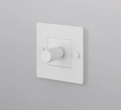 Interrupteur*Buster & Punch Interrupteur, Buster, Simple, Blanc, Variateur 250W LED x1, Blanc, L8,8cm, H8,8cm -