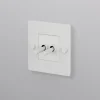 Interrupteur, Buster, Simple, Blanc, Va-et-vient x2, Blanc, L8,8cm, H8,8cm - Buster & Punch