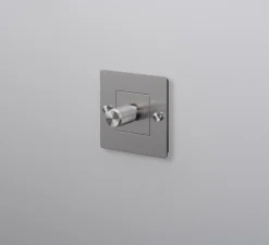 Interrupteur, Buster, Simple, Acier, Variateur 250W LED x1, Acier, L8,8cm, H8,8cm - Buster & Punch