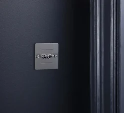 Interrupteur, Buster, Simple, Acier, Va-et-vient x2, Acier, L8,8cm, H8,8cm - Buster & Punch