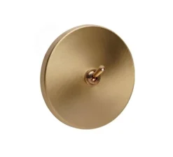 Interrupteur, Color, Simple, Laiton, Va-et-vient x1, Laiton, L10cm, H10cm - Zangra