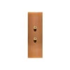 Interrupteur*Modelec Interrupteur, Confidence, Etroit-long, Vieux bronze, Va-et-vient x2, Laiton, L4cm, H12,5cm -