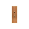 Interrupteur*Modelec Interrupteur, Confidence, Etroit long, Vieux bronze, Va-et-vient x1 et Poussoir x1, Proches, Laiton, L4cm, H12,5cm -