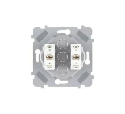 Interrupteur*Modelec Interrupteur, Confidence, Simple, Laiton brossé, Va-et-vient x1 et Poussoir x1, L8cm, H8cm -