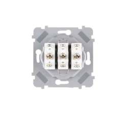 Interrupteur*Modelec Interrupteur, Confidence, Simple, Vieux bronze, Va-et-vient x3, Laiton, L8cm, H8cm -