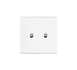 Interrupteur*Modelec Interrupteur, Confidence, Simple, Blanc, Va-et-vient ou poussoir x2, Blanc, L8cm, H8cm -