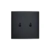 Interrupteur, Confidence, Simple, Noir mat, Volet roulant poussoir x2, Noir, L8cm, H8cm - Modelec