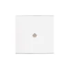 Interrupteur*Modelec Interrupteur, Confidence, Simple, Blanc mat, Push x1, Acier, L8cm, H8cm -