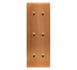 Interrupteur, Confidence, Triple vertical, Vieux bronze, Va-et-vient x2, Va-et-vient x1 et Poussoir x1, Poussoir x2, Laiton, L8cm, H22,2cm - Modelec