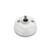 Interrupteur, Dimbler, Simple, Porcelaine blanc, Va-et-vient x1, Sans passe-câble, Chrome, L6,45cm, H6,45cm - Fontini