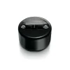 Interrupteur, Do, Simple, Hêtre obscurci, Va-et-vient x1, Porcelaine noir, L6,4cm, H6,4cm - Fontini