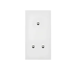 Interrupteur*Modelec Interrupteur, Désir, Double vertical, Blanc mat, Va-et-vient ou Poussoir x1 et Va-et-vient ou Poussoir x2, Blanc, L8cm, H15,1cm -