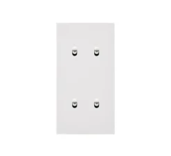 Interrupteur, Désir, Double vertical, Blanc mat, Volet-roulant x2 et Va-et-vient ou poussoir x2, Blanc, L8cm, H15,1cm - Modelec