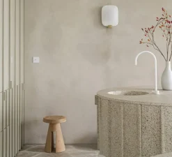 Interrupteur, Désir, Simple, Blanc mat, Va-et-vient ou poussoir x1, Acier, L8cm, H8cm - Modelec