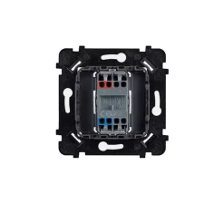 Interrupteur, Désir, Simple, Blanc mat, Va-et-vient ou poussoir x1, Acier, L8cm, H8cm - Modelec