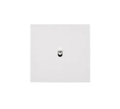 Interrupteur, Désir, Simple, Blanc mat, Va-et-vient ou poussoir x1, Blanc, L8cm, H8cm - Modelec
