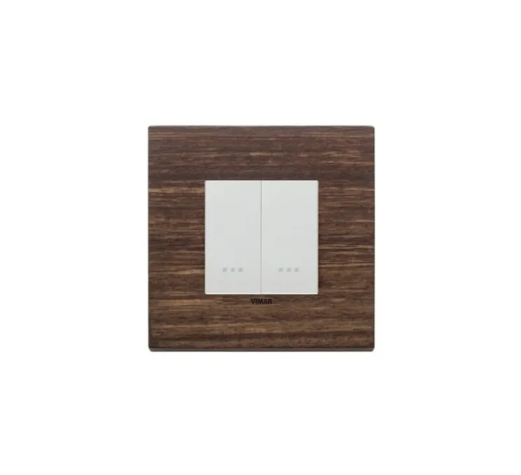 Interrupteur, Eikon Exé, Simple, Eucalyptus, Poussoir x2, Argent, L10,85cm, H11,6cm - Vimar