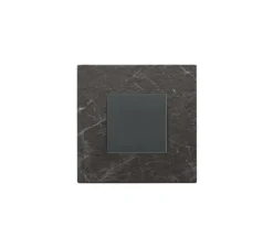 Interrupteur*Vimar Interrupteur, Eikon Exé, Simple, Noir Marquina, Poussoir x2, Gris, L13,5cm, H14,1cm -