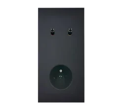 Prise|Interrupteur*Modelec Interrupteur et Prise, Confidence, Double vertical, Noir, Va-et-vient ou poussoir x2, Prise-PC x1, Noir, L8cm, H15,1cm -