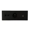 Prise|Interrupteur*Fontini Interrupteur et Prise, DOM, Triple horizontal, Noir mat, Va-et-vient x2, Prise-2P+T x1, Prise-USB A/C x1, Noir mat, L22,8cm, H8,6cm -