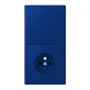 Prise|Interrupteur*Jung Interrupteur et Prise, LS 990, Double vertical, Le Corbusier Bleu outremer foncé 4320T, Va-et-vient x1, Prise-2P+T x1, Le Corbusier Bleu outremer foncé 4320T, L8,1cm, H15,2cm -