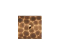 Interrupteur, Fascination, Simple, Onde, Poussoir x1, Laiton, L8cm, H8cm - Modelec