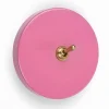 Interrupteur*Zangra Interrupteur, Feel Good, Simple, Rose, Va-et-vient x1, Laiton, L10cm, H10cm -