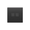 Interrupteur*Vimar Interrupteur, Flat, Simple, Gris anthracite, Va-et-vient x2, Gris, L9,5cm, H9,5cm -