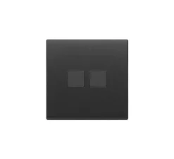 Interrupteur*Vimar Interrupteur, Flat, Simple, Gris anthracite, Va-et-vient x2, Gris, L9,5cm, H9,5cm -