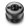 Interrupteur*Fontini Interrupteur, Garby, Va-et-vient x1, Sans passe-câble, Porcelaine noir, L6,6cm, H6,6cm -