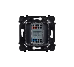 Interrupteur*Modelec Interrupteur, Hitera, Simple, Chêne foncé, Va-et-vient ou poussoir x1, Doré, L8,5cm, H8,5cm -