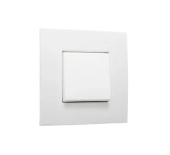 Interrupteur, Intense, Simple, White, Va-et-vient x1, White, L8,5cm, H8,5cm - Niko