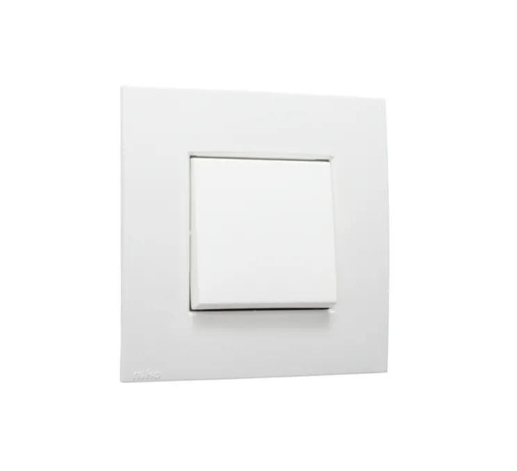 Interrupteur, Intense, Simple, White, Va-et-vient x1, White, L8,5cm, H8,5cm - Niko
