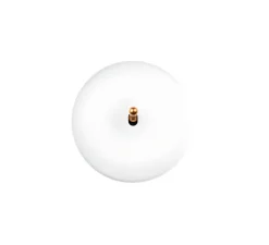 Interrupteur*Modelec Interrupteur, Iris, Simple, Blanc satin, Va-et-vient ou poussoir x1, Doré, L8cm, H8cm -