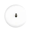 Interrupteur, Iris, Simple, Blanc satin, Va-et-vient ou poussoir x1, Acier, L8cm, H8cm - Modelec