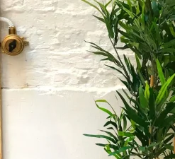 Interrupteur, laiton, Ø7cm, H11cm - Zangra