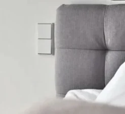 Interrupteur*Jung Interrupteur, LS 990, Double vertical, Blanc mat, Va-et-vient x1, Va-et-vient x1, Blanc mat, L8,1cm, H15,2cm -