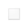 Interrupteur, LS 990, Simple, Blanc brillant, Poussoir x1, Blanc, L8,1cm, H8,1cm - Jung