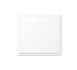 Interrupteur, LS 990, Simple, Blanc mat, Poussoir x1, Blanc mat, L8,1cm, H8,1cm - Jung