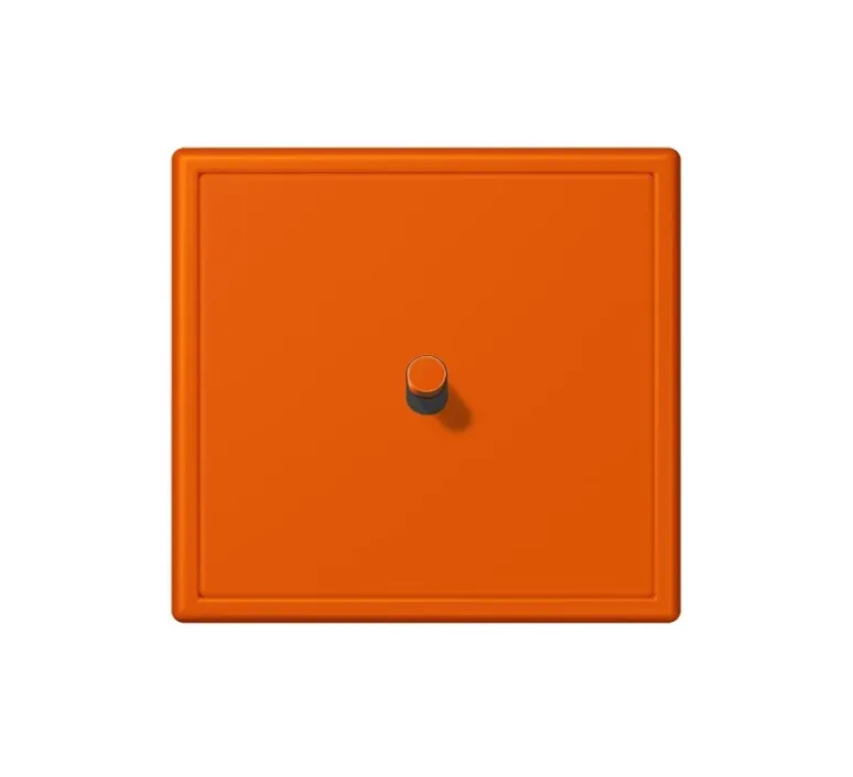 Interrupteur*Jung Interrupteur, LS 1912, Simple, Le Corbusier Orange vif 4320S, Va-et-vient x1, Le Corbusier Orange vif 4320S, L8,1cm, H8,1cm -