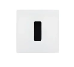 Interrupteur*Modelec Interrupteur, M, Simple, Blanc mat, Va-et-vient ou poussoir x1, Noir, L8cm, H8cm -